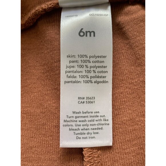 Carters Baby Girls "Full Of Thanks" Bodysuit & Legging Set With Tulle Skirt 6M - Picture 12 of 12